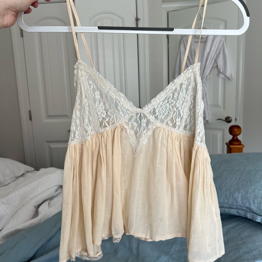 Free people lace flowy tank